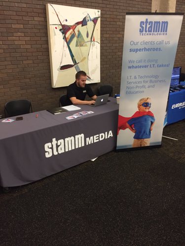 Stamm Tech Career Fair booth